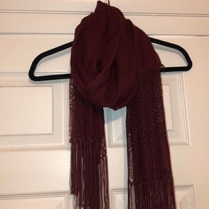 Lace Fringe Scarf